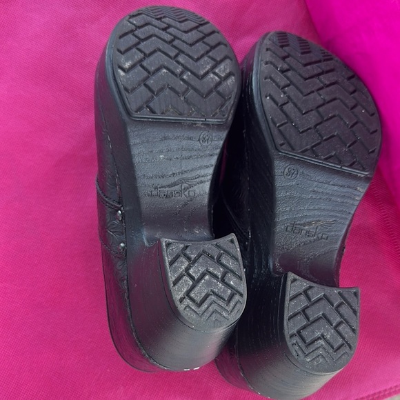 Dansko Black Professional Mules Smooth Leather Finish - Picture 6 of 7